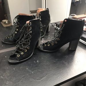 Lace up ankle boots